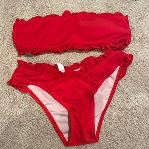 Shein Red Bikini Set